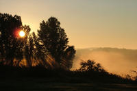 Bild vergrößern: Sonnenaufgang auf Werla